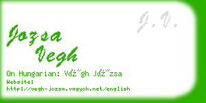 jozsa vegh business card